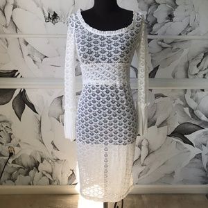 Beautiful Calvin Rucker White Dress Small